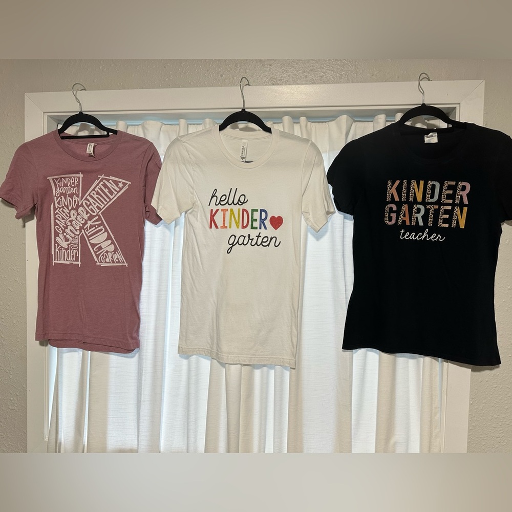 3 kindergarten teacher shirts